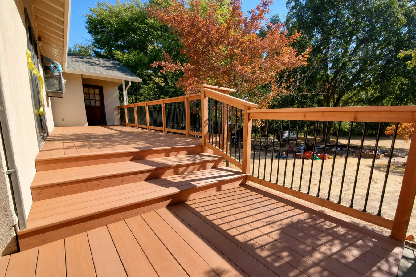 Deck railing installation in Hercules, CA