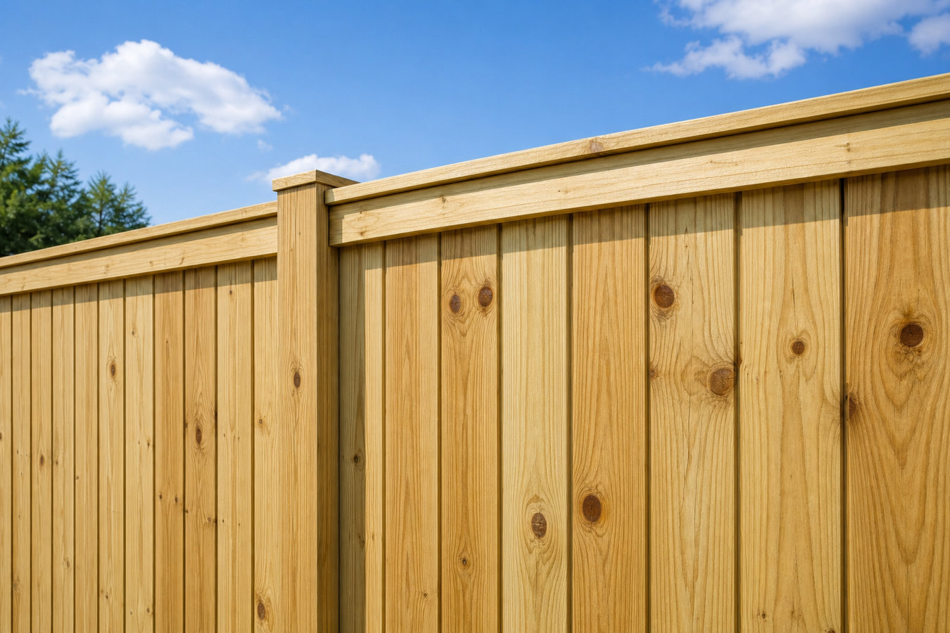 Wood and privacy fence installation